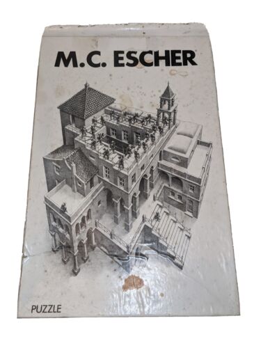 M.C. Escher 1000 Piece Jigsaw Puzzle, Ascending & Descending JUMBO - COMPLETE - 第 1/5 張圖片