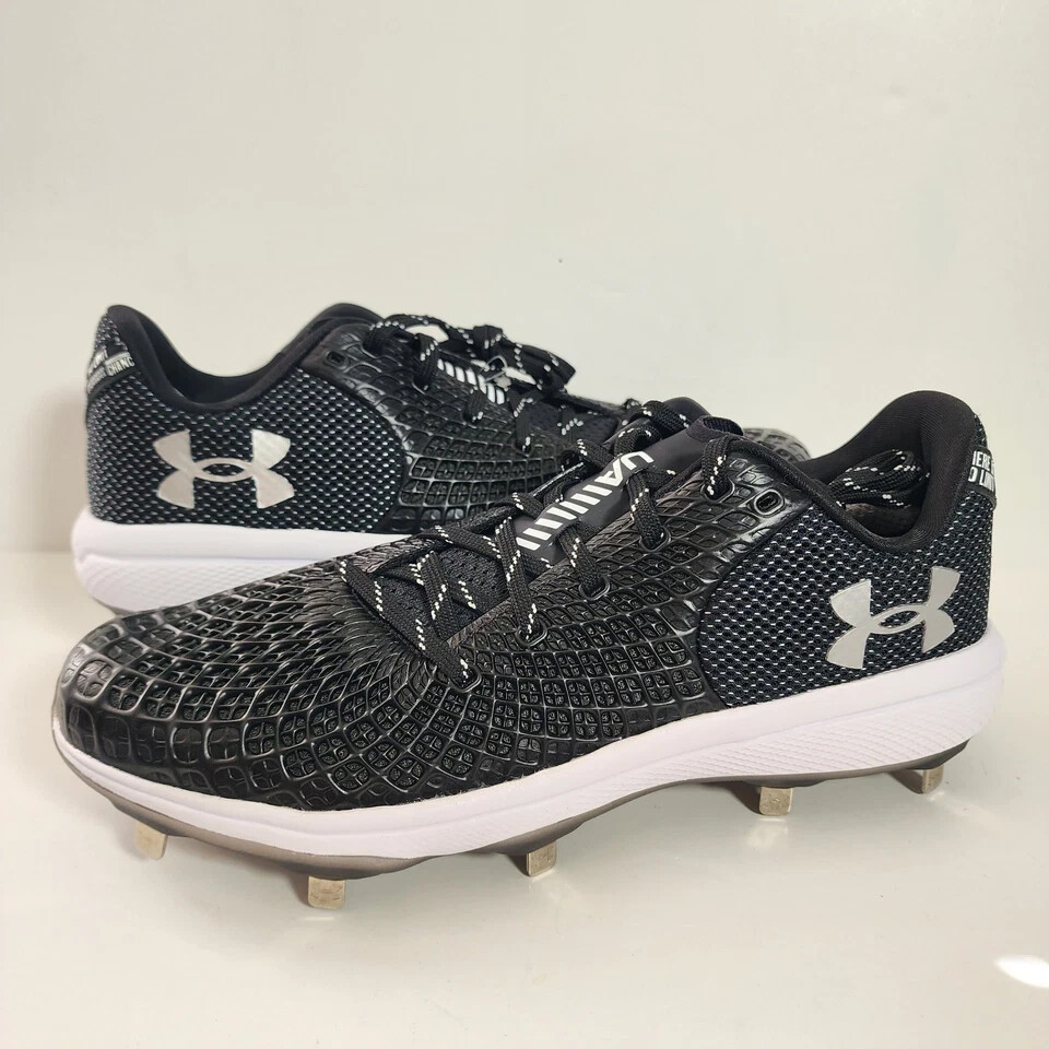 Under Armour UA Charged Glyde 2.0 MT Womens Black Low Metal Softball Cleats 12