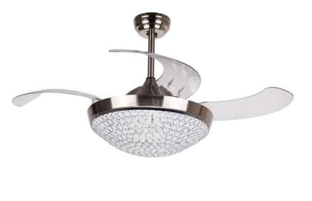 crystal chandelier light kit for ceiling fan