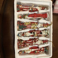 6 Pc. Santa Ornament Set