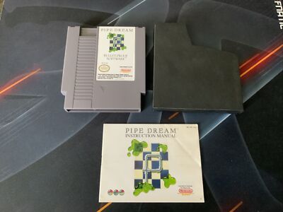 Pipe Dream (Nintendo Entertainment System, 1990) - Game, Manual, Sleeve