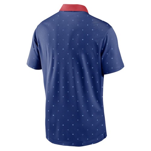 Nike Texas Rangers Men's Size Small Royal Legacy Polo Icon Vapor Performance - Picture 6 of 10