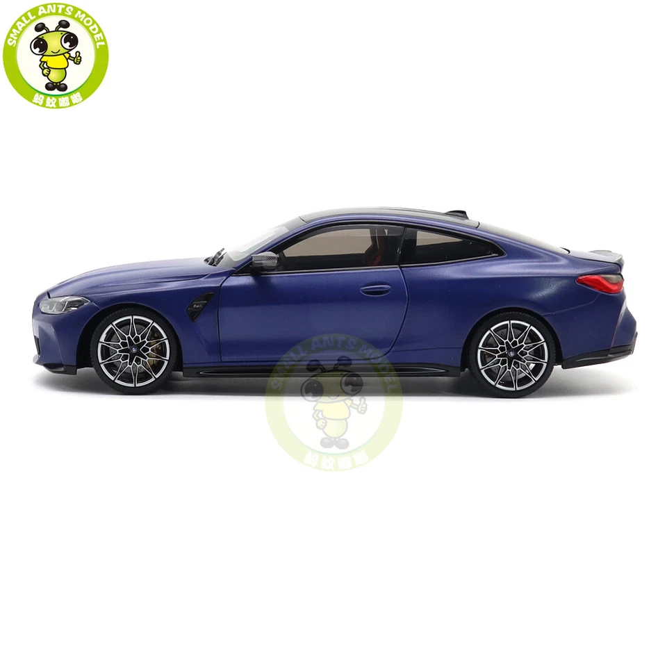 1/18 Minichamps BMW M4 2020 G82 Blue Metallic Diecast Model Toy Car Gifts - Image 2 of 4
