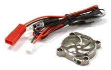 Billet Machined Cooling Fan Cover w/ LED Light for 25x25mm Fan Size