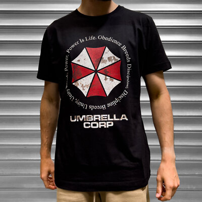 Resident Umbrella Corporation Dames T-shirt Zwart Ronde Hals