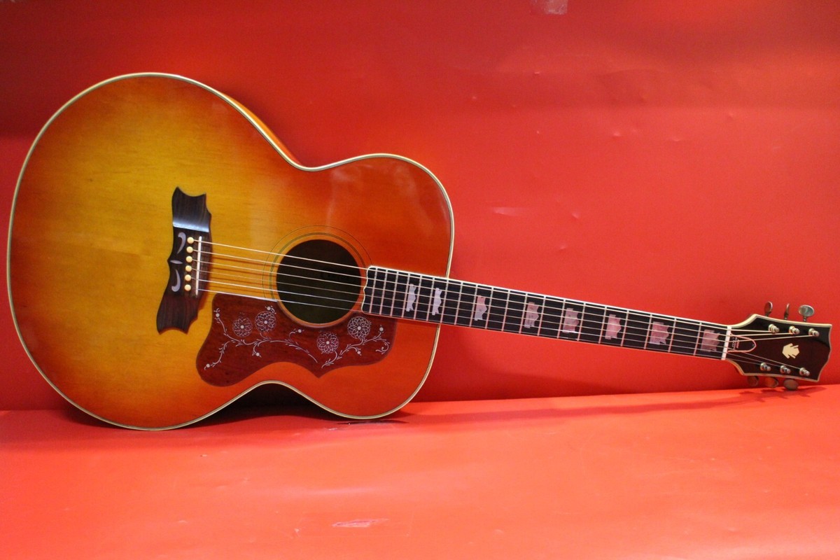 USED Egima J-250s J200 Style Acoustic Guitar Made in Japan