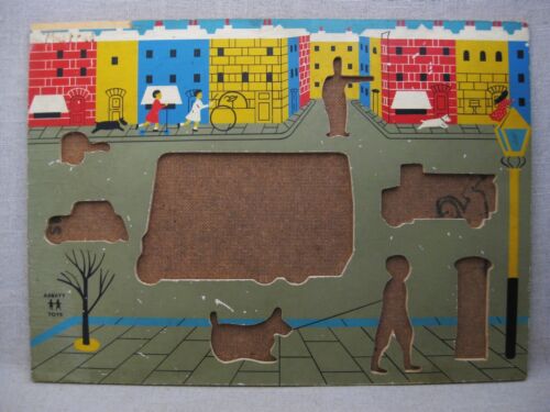 Vintage London Kids Puzzle Abbatt Children's Toys Mid-Century Nursery Home Décor - Picture 3 of 5