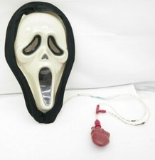 Bleeding Ghost Face Scream Mask with Heart Pump Halloween Costume Mask AK
