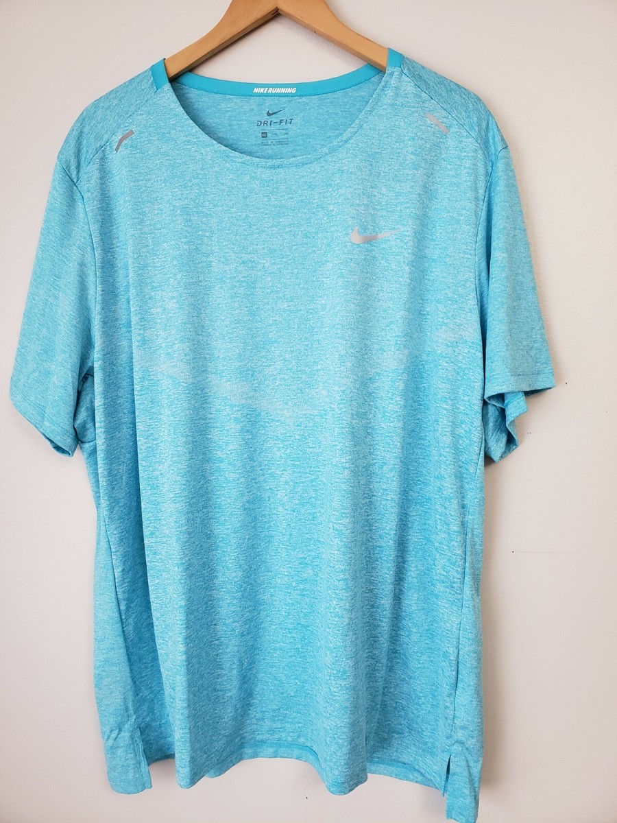 nike rise 365 t shirt blue