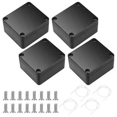 Project Box Electrical Junction Box IP65 Waterproof Electrical Project 4 Pcs NEW