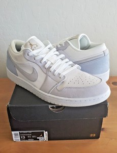USED Nike Air Jordan 1 Paris Low CV3043-100 grey white blue suede OG 13 |  eBay