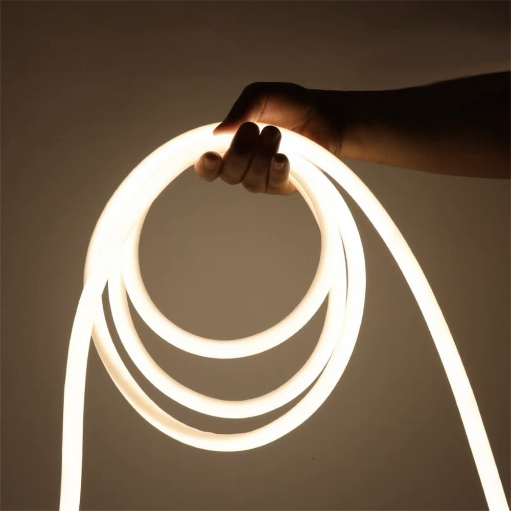 5M 12V Led Round Light Strip 360° Soft Light Strip Light Strip【Neon Light Strip】