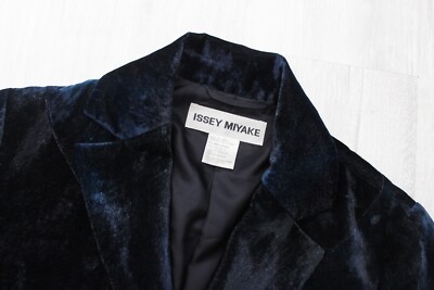 Women's RARE ISSEY MIYAKE Archive Velvet Blazer Jacket Size 4 ~M-L