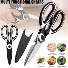 Stainless Steel Kitchen Shears Heavy Duty Scissors for Meat Fish Chicken Bones