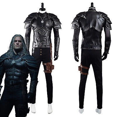 The Witcher Geralt of Rivia Cosplay Costume and Wigs Halloween Carnival Suit - Bild 2 von 12