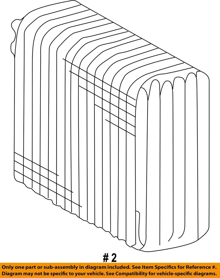 Front AC Evaporator OEM Lexus LX470 98 99 00 01 02 03 04 05 06 07 - Image 4 of 4