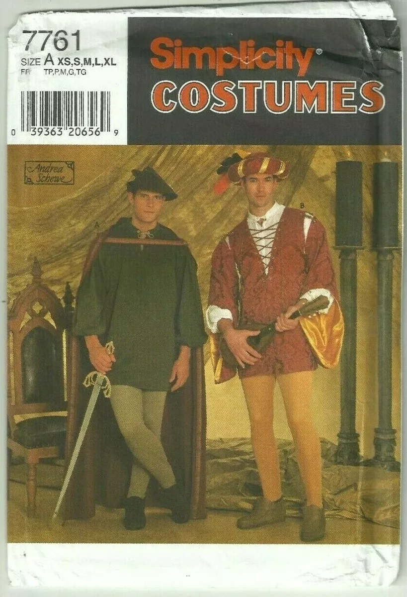 Medieval minstrel shop costume