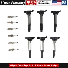 6X Ignition Coil & 6 Spark Plug For Toyota Camry Avalon Sienna RX350 ES350 UF487