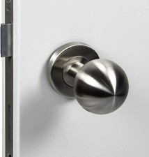 T&uuml;rknopf Edelstahl Niro Knauf T&uuml;rknauf Zimmert&uuml;r Knopf Haust&uuml;r silber Kugel &Oslash; 50