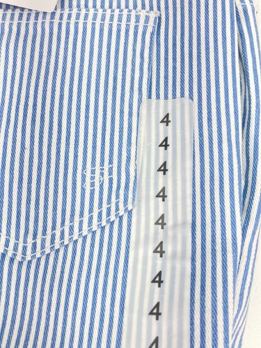 Seven7 90s Straight Jeans Women Size 4 30X32 Blue Stripe High Rise Straight NWT - 第 4/15 張圖片