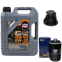 MotoröL Set 0W-30 5 Liter + ÖLfilter + ÖLablassschraube FüR Audi A5 Q5 1.8 2.0