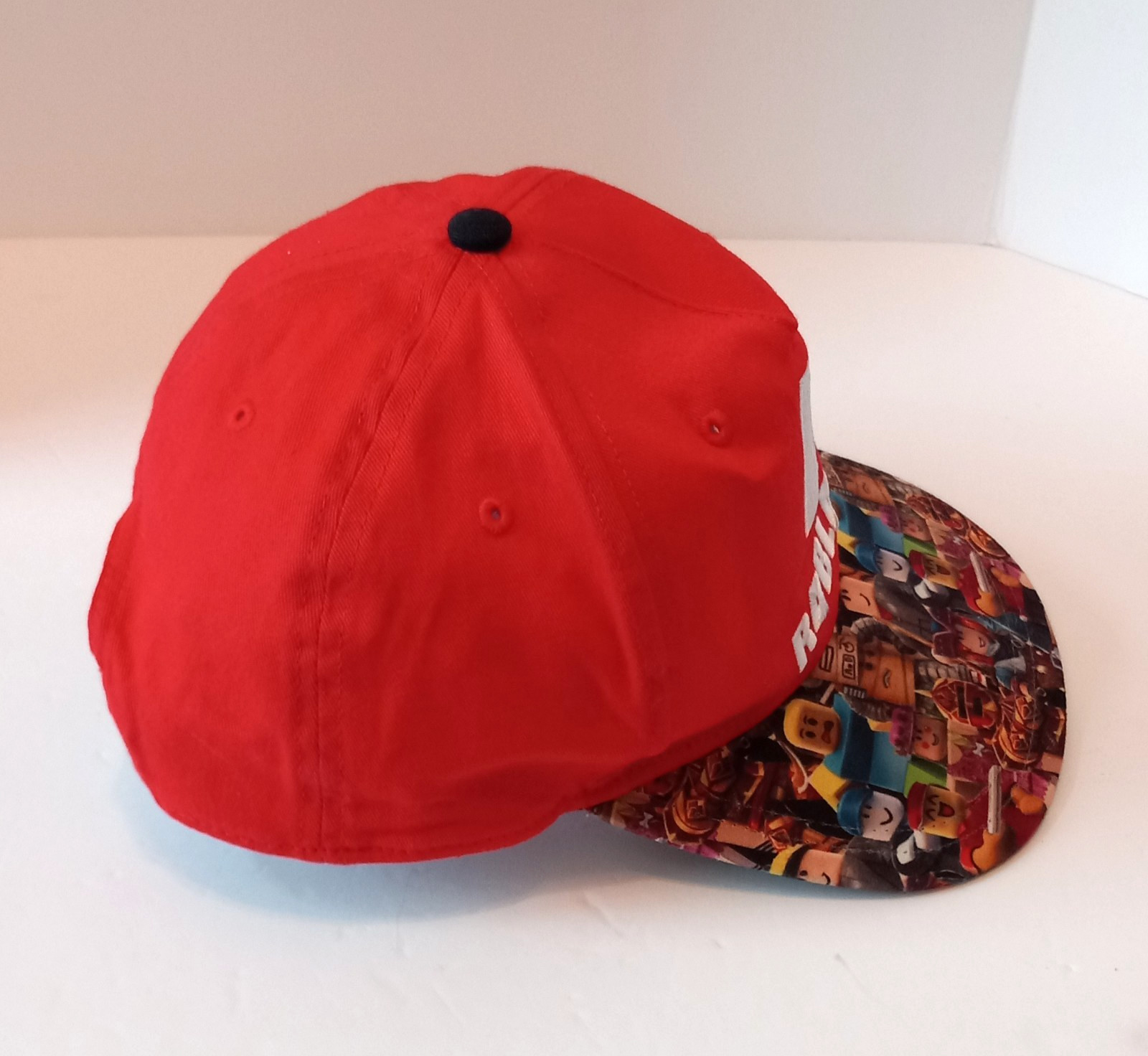 Roblox Youth Flat Bill Gamers Hat Red Snapback Adjustable OSFM