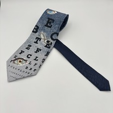 Vintage Renaissance Eye Chart Necktie Optomet...