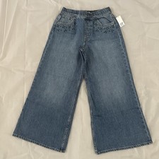 NEW Gap Kids Adjustable Waist Low Rise Beaded Easy Baggy Jeans Relaxed