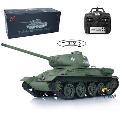 1/16 Henglong 7.0 Plastic Soviet T34-85 RTR IR BB 2.4GHz RC Tank 3909 Model