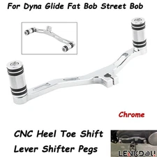 Mid-Control Heel Toe Shift Lever Pegs For Harley Dyna Glide Fat Bob Street Bob