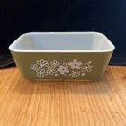Vintage Pyrex Spring Blossom Crazy Daisy Refrigerator Dish 0502 NO Lid
