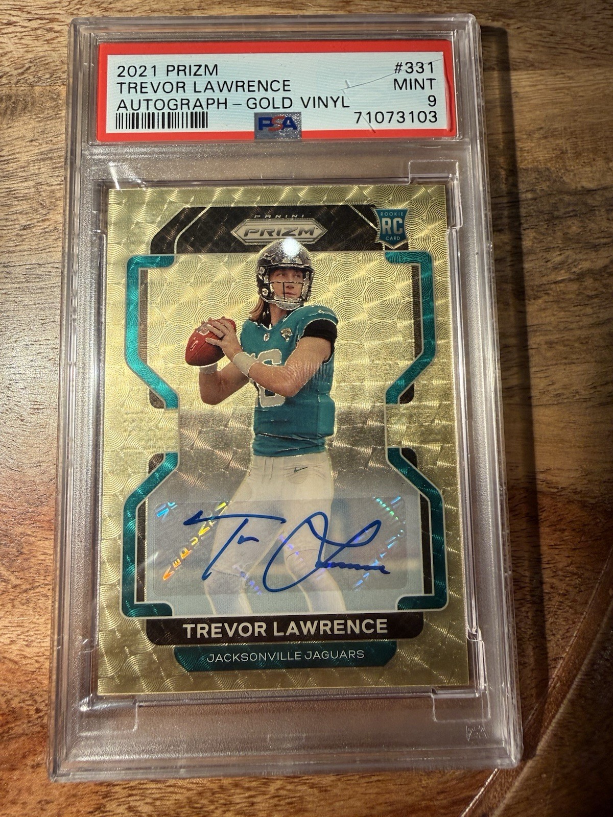 Trevor Lawrence Rookie Gold Vinyl Auto!!! MVP!!! 🔥🔥🔥