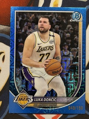 Topps 2025-26 Bowman Chrome Luka Dončić #BCV-123 Blue /150 Lakers