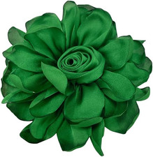 Dainty Fabric Rose Flower Large Brooch Lapel Pins Flower Brooches Pin Classic fo