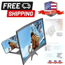 12" Screen Magnifier for Cell Phone, 3D HD Mobile Phone Magnifier Screen Expa...