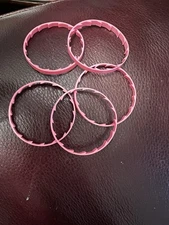 Quanity 5 Kitty Rings / milk jug rings (Pink) FREE Shipping