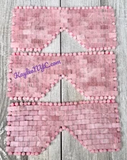Wholesale Lot 3 PCs  Natural Rose Quartz Eye Mask Crystal Healing Energy