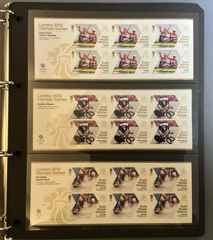 GB LONDON 2012 OLYMPIC GOLD MEDAL WINNERS STAMPS 29x6-34x2 =242 1st Class MNH - Image 2 of 4