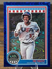 2025 Panini Stars & Stripes USA Baseball #79 Tre Phelps Blue Swirl 103/125