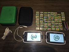 2- Leapfrog Platinum Both Work w/ 59 games, 2-Cases, Charging Cables Included