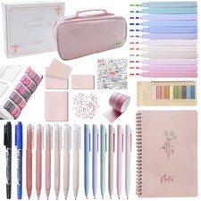 170Pcs Complete Bible Study Supplies Journaling Kit with Tabs, Highlighters a...