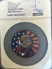2026 Cook Is American Eagle Dot Art 3 Oz Silver Early Releases PF 70 Ultra Cameo