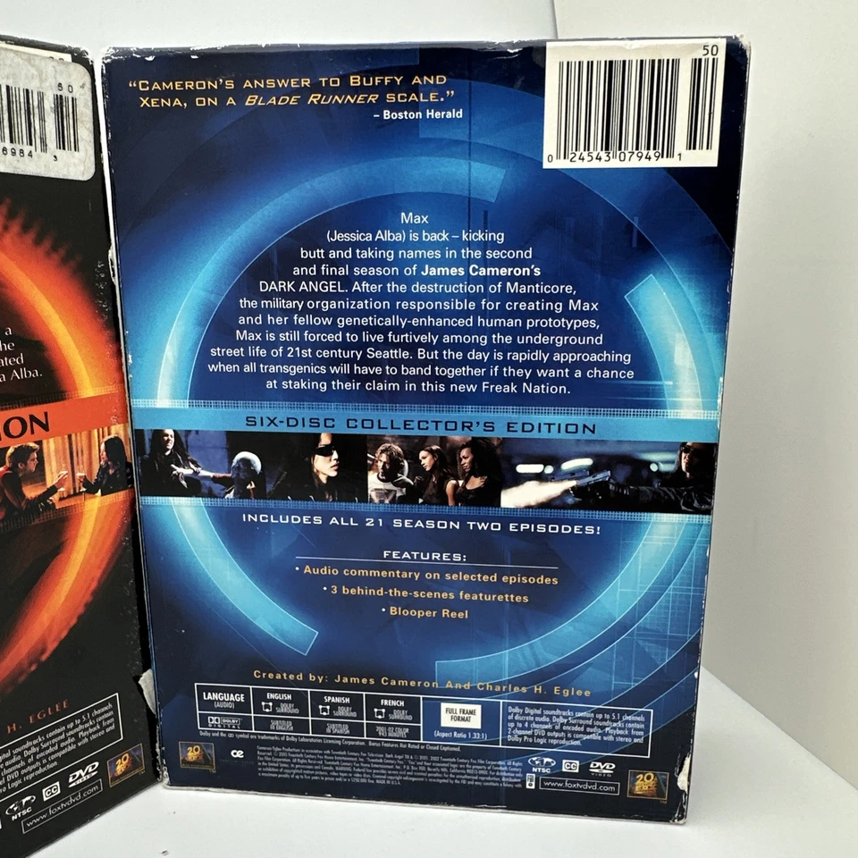 Dark Angel The Complete Series Temporadas 1-2 (2 Juegos de Caja) 12-DISC Colección Fuera de Stock Foto 4 de 4