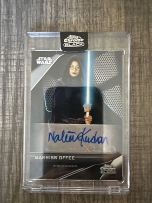 2023 Topps Chrome Black Star Wars Autographs Gold Nalini Krishan : Barriss Offee