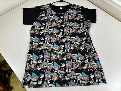 Soul Eater T-shirt,Anime,Death The Kid,Manga, Graphic Tee Black Shirt
