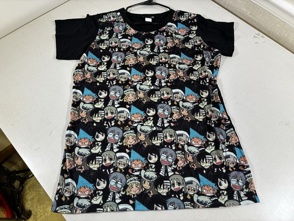 Soul Eater T-shirt,Anime,Death The Kid,Manga, Graphic Tee Black Shirt