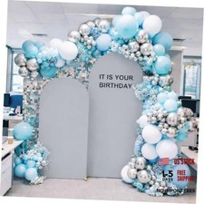 Spandex Wedding Arch Stand Cover  Round Top Arch Cover 6FT 7.2FT Light Gray