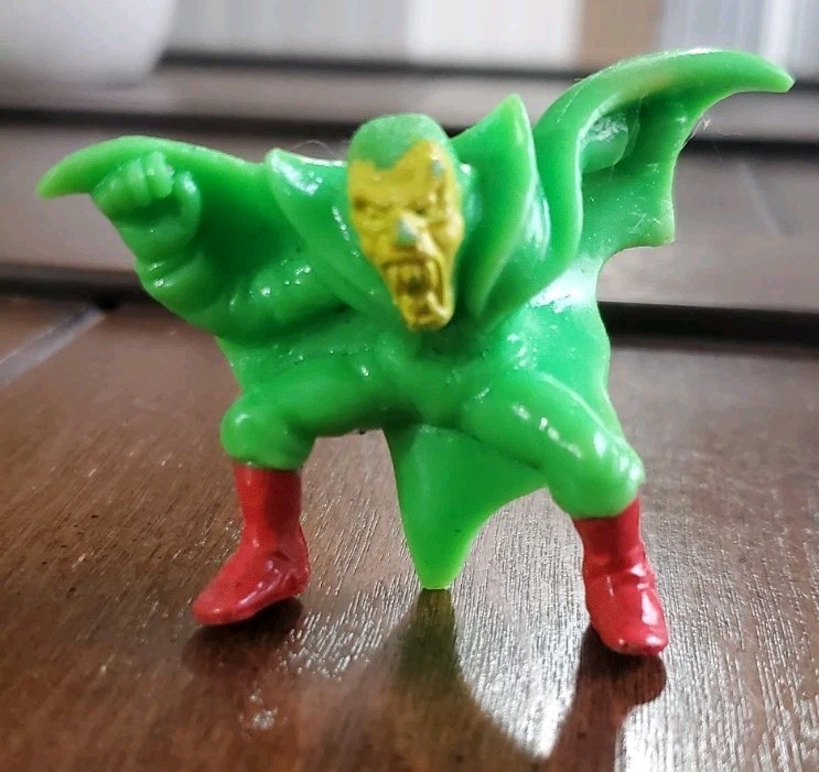 Vintage 1990s Monster In My Pocket WURDULAK #116 Matchbox Green Rubber Figure 