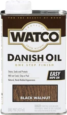 Watco 65351 Danish Oil Wood Finish, Pint, Black Walnut Black/Walnut 
