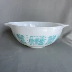 Vintage White Amish Butterprint Cinderella Mixing Bowl 443 2.5 Qt